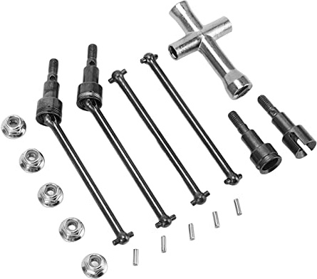 Eje de Transmisión CVD para Coche RC, Eje de Transmisión Delantero y Trasero de Acero Duradero, Piezas de Repuesto para SCY 16101 16102 16103 16201PRO 1/16 RC Car