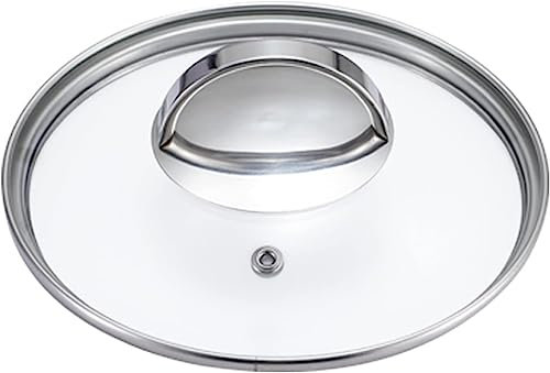 BAZAC Grytlock hem med metallhandtag, kastrullock ersättning med justerbart ångurladdningshål Allmän användning för hushållsvok-12 cm
