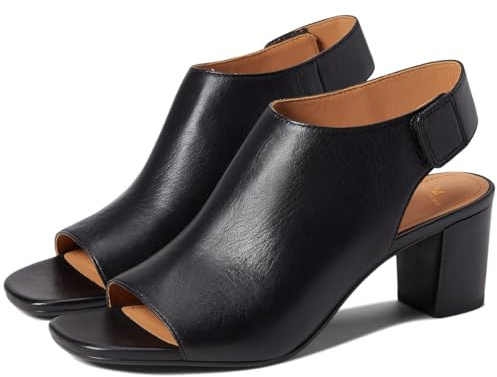 MOOMMO Women Black Chunky Block Heel Booties Sandals Open Square Toe Cutout Ankle Boots Backless Stacked Mid Heels Matte Sandal Bootie Peep Toe Heeled Sandals Hook Loop Vintage Matte Black 6