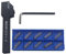 Hunricho MGEHR1212-1.5 Lot de 13 supports pour outils de piquage pour tour avec 11 plaques de coupe réversibles MGMN150-G en carbure pour tournage (MGEHR1212-1,5+MGMN150)