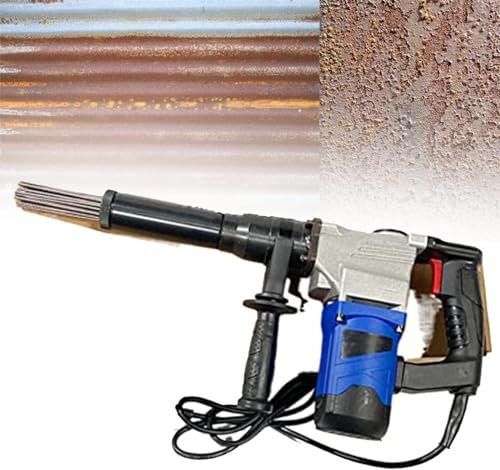 Electric Needle Derusting Gun Electric Needle Scaler, 1100W Electric Needle Derusting Gun, Handheld Needle Scaler Rust Removal Cleaning Machine Remover Welding Slag Cleaner, for Rust, Slag a