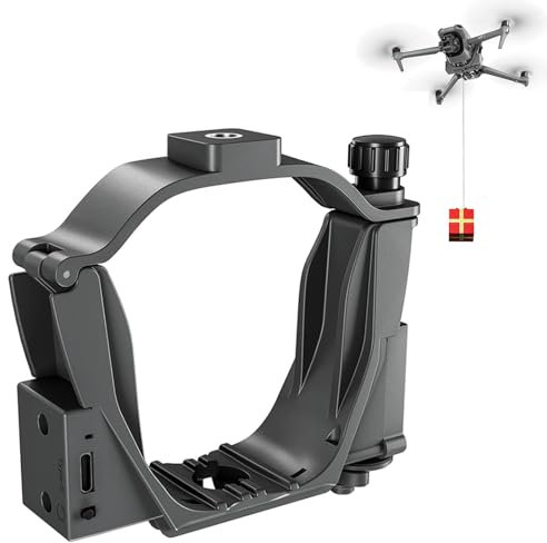 LICHIFIT Sistema Airdrop de dron con interfaz de agujero de tornillo de 1/4 para DJI Air 3, lanzador fotosensible, transporte, entrega, liberación de carga útil, dispositivo de caída