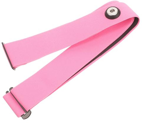 ibasenice Correa De Pecho para Monitor Deportiva Elástica Rosa Ajustable Material Resistente a Desgaste Banda para Ejercicios Ciclismo Uso Portátil
