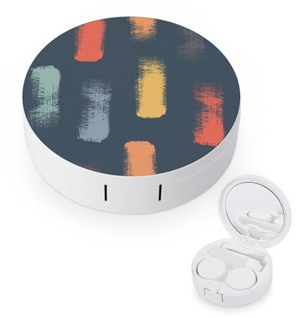 fkgvwo Contact Lens Case Color Pigments Contact Lens Box Travel Kit Portable for Travel & Home