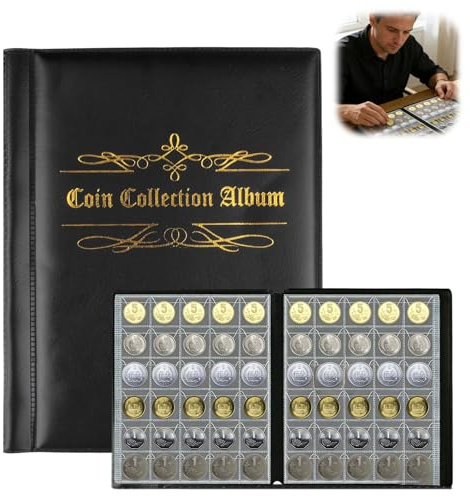 480 Bolsillos Álbumes de Monedas, Libro Colección de Monedas