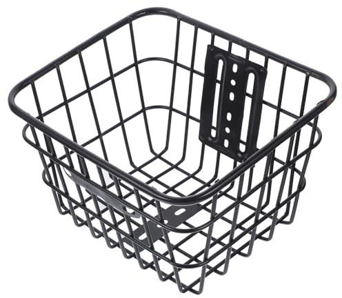 NAMOARLY Cesta de Manillar para Bicicleta Plegable de Hierro, Cesta Delantera Gran Capacidad para Ciclismo Urbano y Paseos, Resistente y Fácil de Transportar