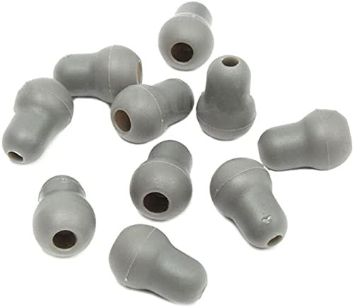 10 Stück Super Soft Earplug Eartips Ohrhörer Ersatz für Stethoskop Silikon Grau
