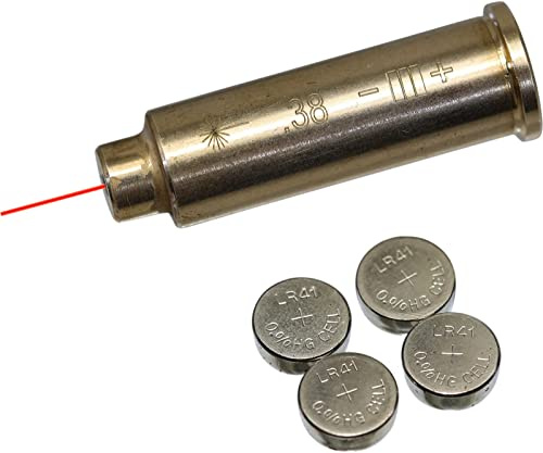 MAYMOC .38 Bore Sight Cartouche Red Dot avec 2 Jeux de Piles