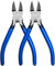 KAIHAOWIN 6 inch Side Cutters, 2 Pack Wire Snips, Flush Cutters for Crafting, Jewelry Making, Blue with Black Handle