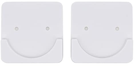 Beowanzk Confezione da 2 Supporto Bastone Tenda,Supporti per Tende No Fori,Autoadesive Ganci per Bastone Tende,Supporto Tende Finestra (asta per tenda da doccia non inclusa)