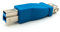 System-S USB 3.0 Adapter Typ B Stecker zu Typ A Buchse Kabel in Blau