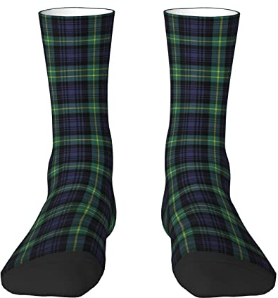 Oudrspo Chaussettes écossaises traditionnelles du clan Murray Tartan pour hommes et femmes