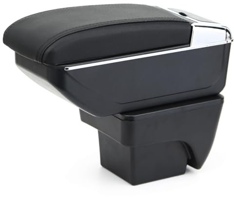 YJYWZH für Seat Arona Armlehne Mittelarmlehne mit Ablagefach und Getrankehalter Autozubehör Konsole Armauflage