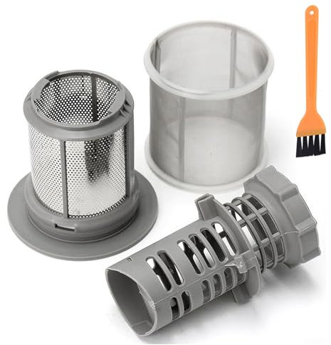 GIONAR Filtre de rechange pour lave-vaisselle, micro filtre de rechange en maille pour modèles Bosch, Neff Siemens, pièces et accessoires de lave-vaisselle avec 1 petite brosse de nettoyage