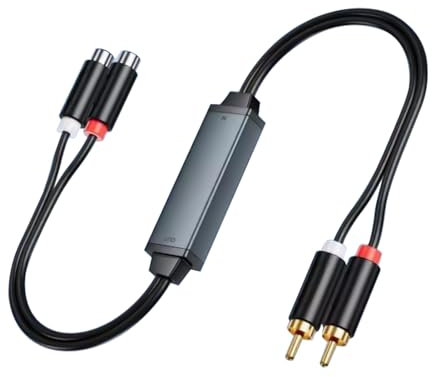 Tulov RCA Rauschunterdrücker, Entstörfilter, Erdschleife,für Geräuschisolator, Ground Loop Isolator für Auto Heim Stereo System/Bluetooth Lautsprecher