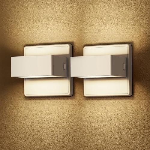 LOHAS-LED Luce Notturna da Presa con Sensore Crepuscolare, LED per Bambini, 3 Livelli di Luminosità Regolabili, Illuminazione Notturna Bianco Caldo per Corridoio, Scale, Cucina, Bagno, 2 Pezzi