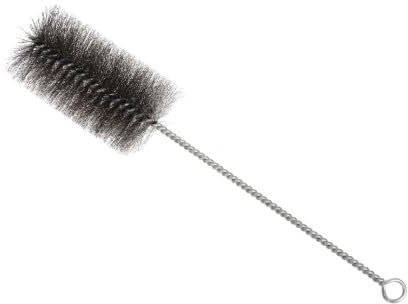 Annlpoy Brosse pour Tuyau de poêle Ø 40 mm pour Coins Difficiles, Nettoyeur de cheminée Universel, Balai en Fil d'acier, Longueur Totale 30 cm, pour poêle à Bois, poêle à pellets et poêle à Bois
