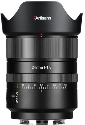 7artisans Autofokus-Objektiv 24mm F1.8 Vollformat, große Blende F1.8,automatische/manuelle Einstellung,kompatibel mit Leica/Panasonic S1,DC-S1,S5,DC-S5,LUMIX S9 Serie/Sigma L Serie