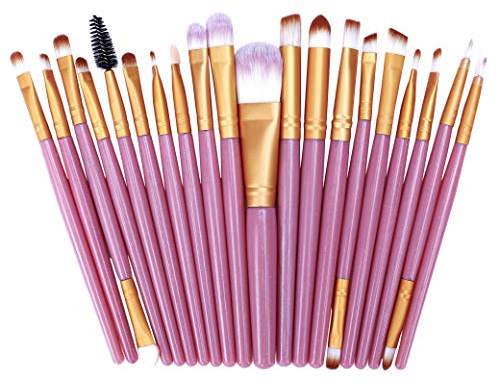 Pennelli Professionali per Trucco, 20 pezzi-Set di Volto Ombretti e Eyeliner Powder Liquido Makeup Brushes Cosmetics, Kit di Strumenti di Bellezza Morbido e senza crudeltà