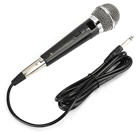 HUSHUI YS-226 Enkelriktad Trådbunden Mikrofon Hållbar Dynamisk Mikrofon för KTV DVD Kabel Plast och Metall