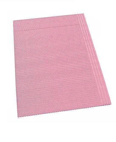 Tandhaklappar engångs patienthaklappar tandscarf handduk för tandläkare klinik användning rosa 125 st
