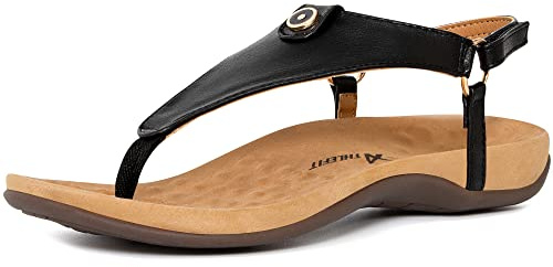 Athlefit Women's Arch Support Sandals Flip-Flop