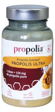 PROPOLIA - Propolis ULTRA - Immunité - Complément alimentaire - Propolis purifiée et micronisée - 100% naturel - Fabriqué en France - Poudre 72 grammes - Cure de 2 mois