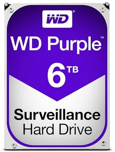 Western Digital WD60PURX-RFB Internal Hard Drive, Purple, Refurbished, SATA III, 6Gb/s, 6TB, 3.5 Size