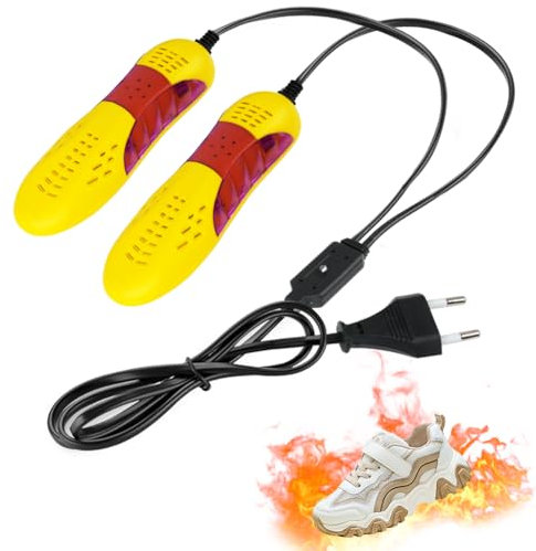 Flintronic Elektrischer Schuhtrockner, Schuhtrockner Elektrisch, Tragbarer Schuhtrockner, Stiefeltrockner für Skischuhe Socken Schuhe Handschuhe (EU-Stecker)