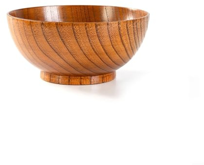Hasaller Holzschüssel, Reis, Suppe, Salatschüssel, Holz, Salatschüssel-Set, Obst und Salat, Holzschüssel, handgefertigt, Massivholzschale für Obst, Reis, Suppe, Holzschüssel, Lebensmittelbehälter,