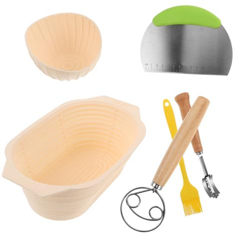 Cabilock 1juego Cesta De Fermentación De Silicona Para Pan Sourdough Gran Capacidad Diseño Material Antiadherente Herramientas Para Hornear Pan Casero Para Tipo De