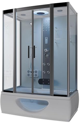 Luxus Komplettdusche+Badewanne Kombi 135x80x220 Fertigdusche Dusche Duschtempel