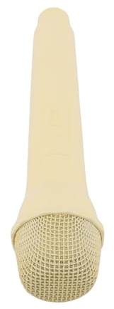Jiawu Fréquerie de Microphone simulé Réaliste pour L'entraînement en Chant du Langage, Matériau Portable Light ABS pour la Photographie (YELLOW)