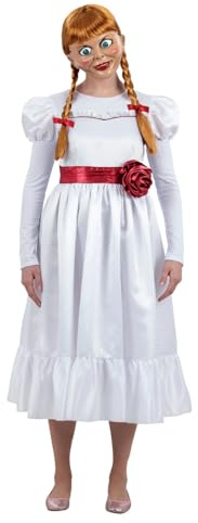Smiffys Déguisement d'Annabelle, Robe avec ceinture à fleurs Halloween