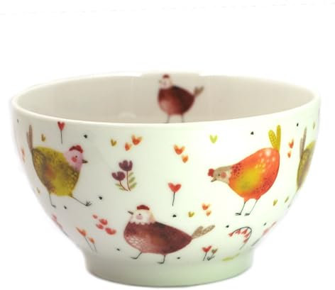 Tabac du Bassigny Bol en Porcelaine motifs Poules Tradi 480 ml
