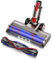 FLYLINKTECH Brosse Compatible avec Aspirateur for Dyson V7 V8 V10 V11 V15, Brosse for Dyson Flexible et Pivotante à 180° avec 4 Lampes Frontales LED et 2 Rouleaux de Remplacement - Non Compatible V6