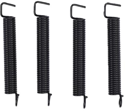 XUMIUZIY Ressorts D'amortissement de Cordes de Guitare Basse, 4 Pièces, durabilité Améliorée pour les Systèmes de Trémolo de Guitare électrique, en Acier au Carbone (BLACK)