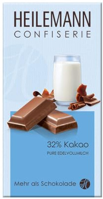 Heilemann 32% Kakao Edelvollmilch-Schokolade, 100 g