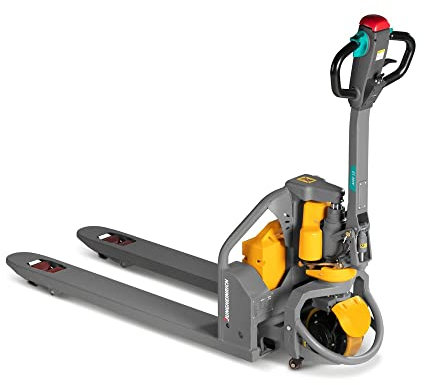 Jungheinrich Elektro-Hubwagen AME | 1.300 kg Tragkraft | 190 mm Hubhöhe | 1.150 mm Gabellänge | Lithium-Ionen-Batterie 48V/ 20 Ah mit Ladegerät | 3 h Ladezeit | Hubwagen elektrisch