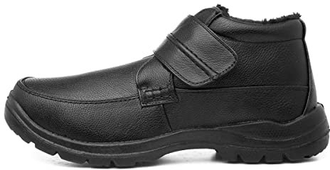 Hobos Brendan Mens Black Easy Fasten Casual Boot - Size 9 UK - Black