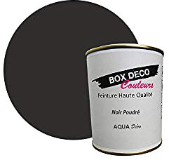 BOX DECO COLORES Pintura mural acrílica con aspecto mate Aqua Deco - 750 ml, negro en polvo