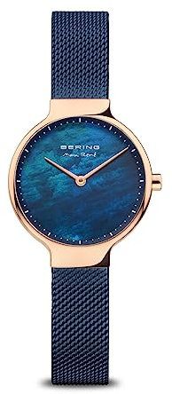 BERING Damen Uhr Quarz Movement - Max René Collection mit Edelstahl und Saphirglas 15527-367 - 5 ATM