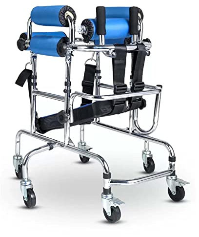 YSUEFIJO Rollator Deambulatore da Interno, Deambulatore con Seduta, Rollator Alluminio Regolabile Individualmente, Deambulatore Leggero, capacità di Carico Fino a 150 kg