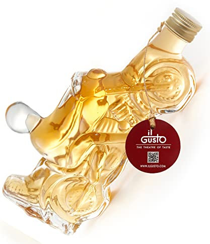 IL GUSTO Bourbon Whisky in Motorbike Glass Bottle – Unique Motorcycle-Shaped Spirits Gift – 350ml – 40% ABV – Ideal Whisky Gift for Men, Birthdays, Christmas & Collectors