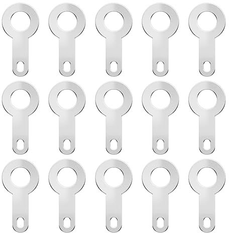 EMSea 200 morsetti a crimpare 6,2 mm piastra di capocorda per saldare connettore terminale ad anello nudo crimpatura per micromotori Nuclei di registratore in rame placcato, argento