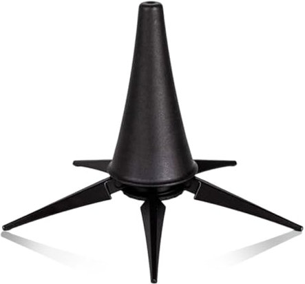 Vyanveo Klarinettenständer Faltbar ABS Trompetenständer mit 5 Beinen, Leicht Querflötenständer für A und B Klarinette, für Oboen, Flöten, Klarinette, Schwarz, 10,5x18,5cm