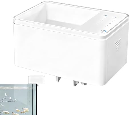 Fiskmatare automatisk automat, justerbar batteridriven behållare matdispenser – automatisk Betta fiskmatare semester | för sötvatten tropisk sköldpadda räkor tetras bettas