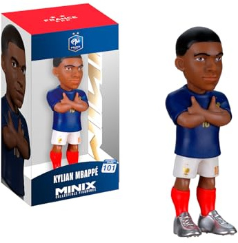 MINIX – Fotboll stjärnor miniformat – världsmästerskap – Frankrike – Mbappé – samlarfigur 7 cm