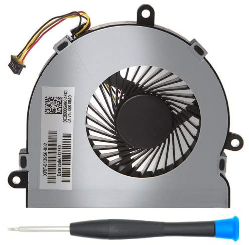 MMOBIEL Ventola di raffreddamento a 4 pin e 4 fili di ricambio per HP 250 G4 255 G4 Notebook 15-AC Serie DC28000GAR0 XRF-813956-002 Incl (+) Cacciavite