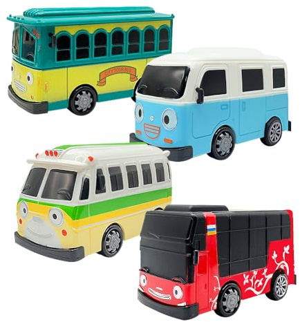 SHDIEHJFMLDH 5 Pièces Mini Voitures Jouets Enfant,Pull Back Voiture, Mini Modèle de Bus Jouet,pour Les Tout-Petits, Les GarçOns Et Les Filles 'Jeu éDucatif, Cadeau De FêTe d'anniversaire